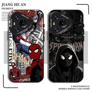 潮牌60高级感50动漫40情侣30超火nova14硅胶13套11 蜘蛛侠适用华为pura80ultra手机壳mate70pro