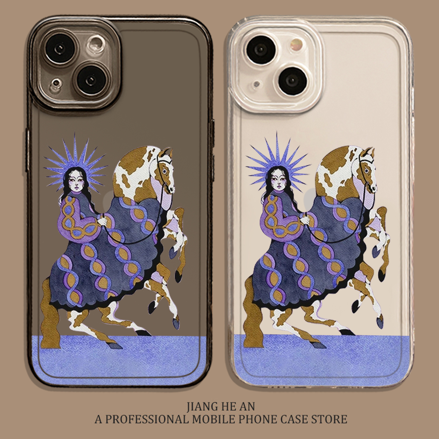 适用小米手机壳艺术女孩