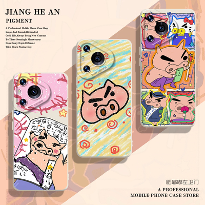 适用华为手机壳肥嘟嘟左卫门