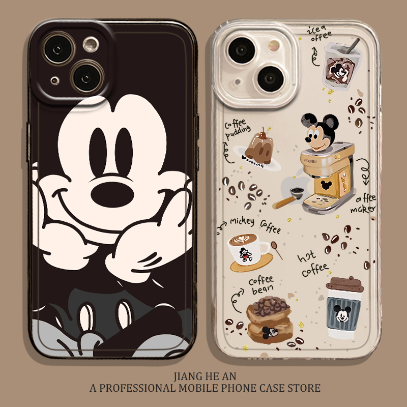 适用华为手机壳咖啡米奇
