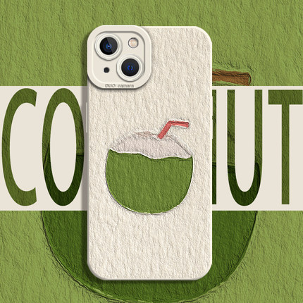 油画椰子适用reno13pro手机壳oppo14适合夏天的12夏日11情侣10高级感9硅胶8ultra女findx7/6/一加ace5/3/2套t