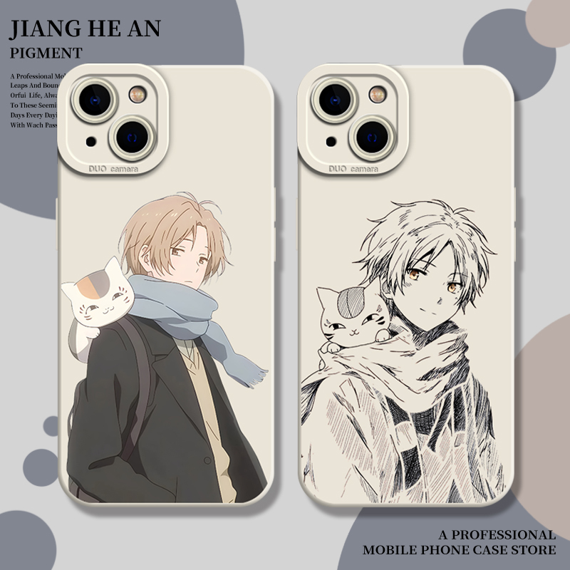 夏目友人帐适用苹果17promax手机壳iPhone16贵志14猫咪老师13动漫air周边15/mini/12/11/xs/xr/x/8plus/7p/se