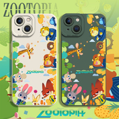 疯狂动物城适用苹果16promax手机壳iPhone14朱迪13尼克15硅胶mini情侣12新款 8plus 11女款 xs高级感xr