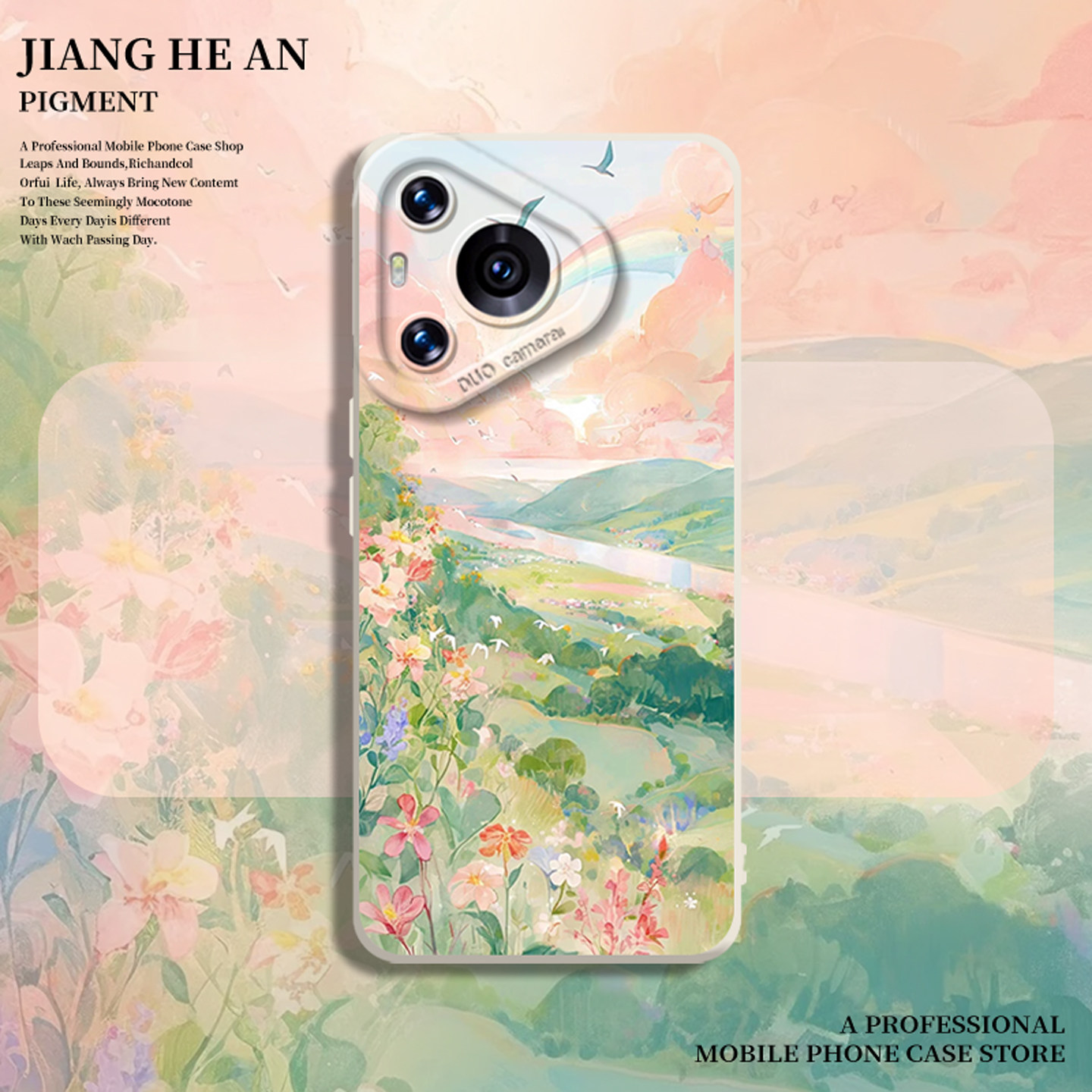 春日油画适用华为pura80手机壳mate70pro春天max简约60新款50女40硅胶30套nova15ultra/14/13/12/11/10/9/8/p,3C数码配件,手机保护套/壳,淘宝优惠券,粉丝福利购,淘宝优惠卷