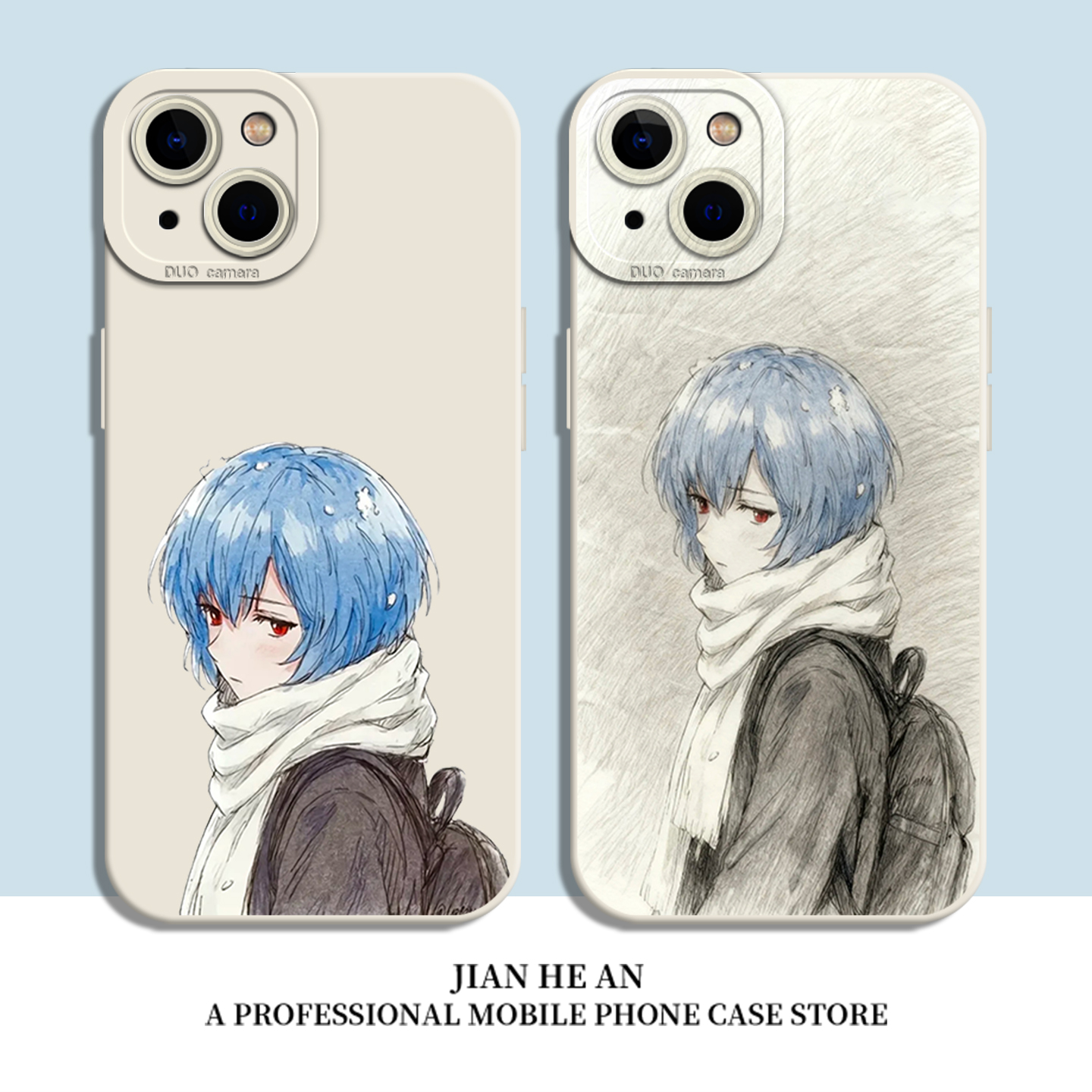 适用苹果手机壳绫波丽