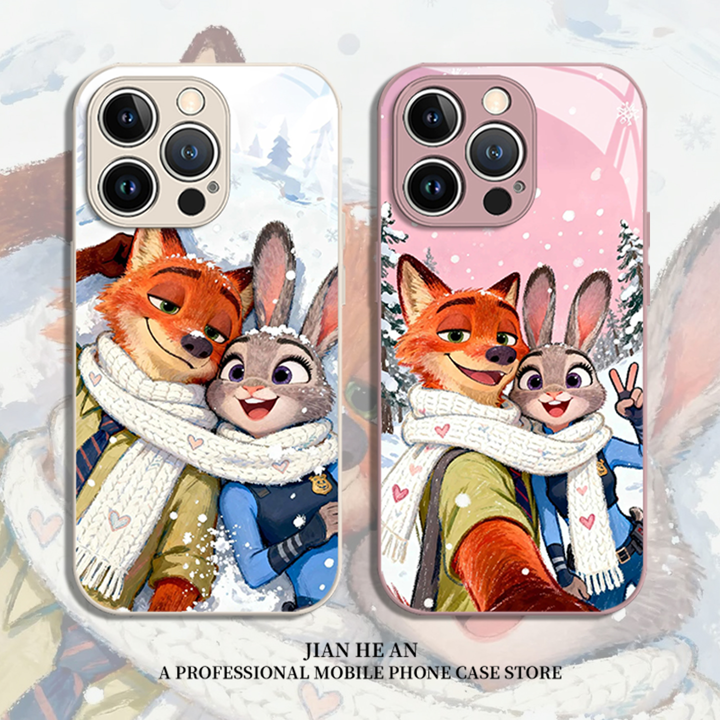 适用小米手机壳雪地朱迪尼克