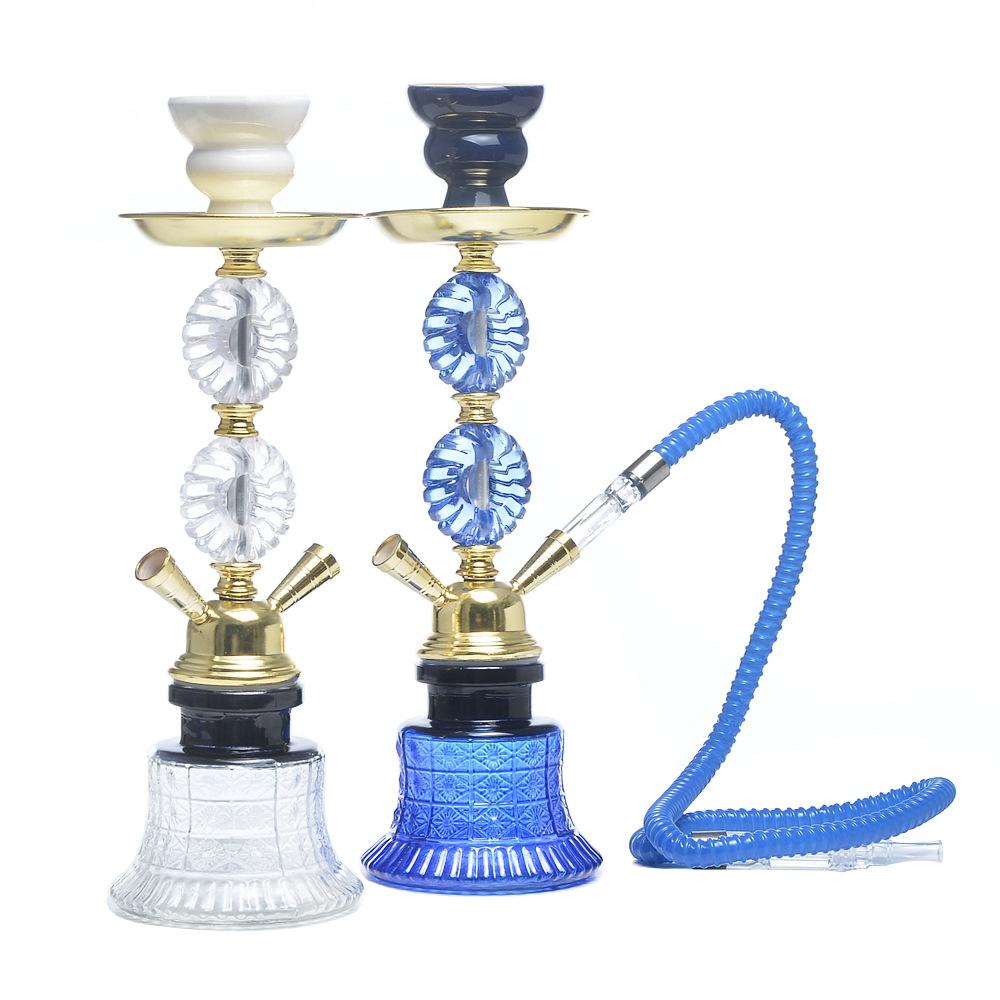 水烟酒吧阿拉伯全套壶ktv/shisha烟雾hook/ah玻璃大双管套装管水