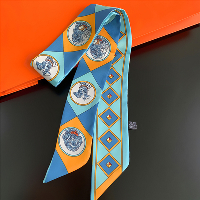 法式装饰手提包窄小长条飘带丝巾