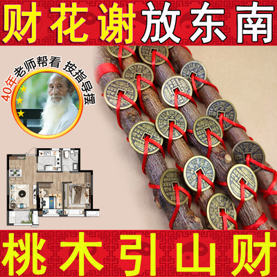 天然桃木东南桃木五帝钱山鬼钱