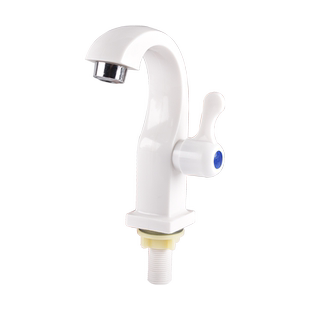 塑料水龙头卫生间面盆龙头洗手盆台盆水槽水池单冷坐式单孔把龙头