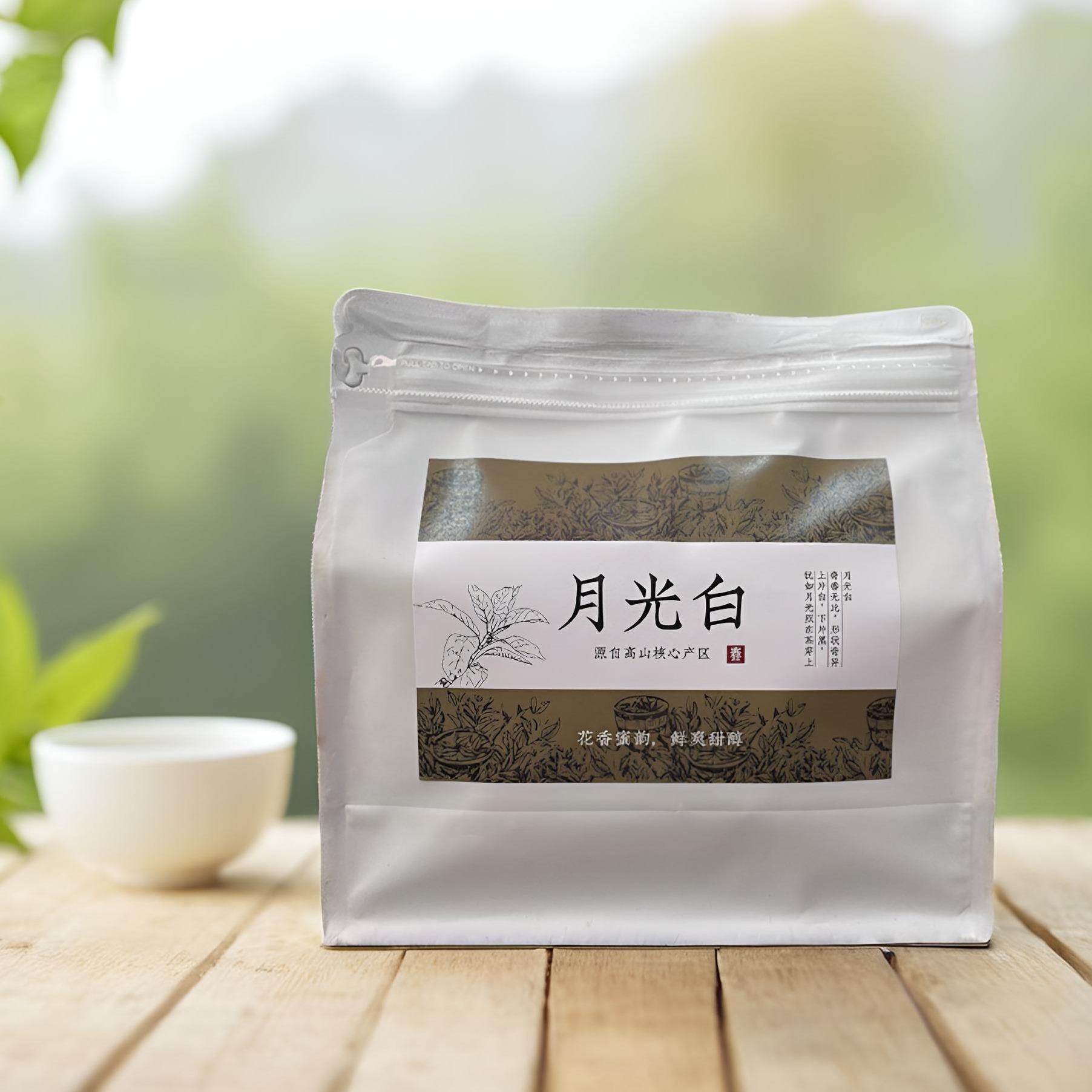 云南秧塔月光白古树白茶特级春茶散茶花香蜜香鲜爽甜润200克2023-封面