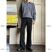 休闲COS西裤 LNED7 通勤微高品质喇西裤 春季 男 TR色纺布不掉色