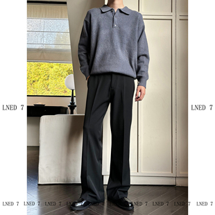 LNED7 【TR色纺布不掉色】春季通勤微高品质喇西裤休闲COS西裤男