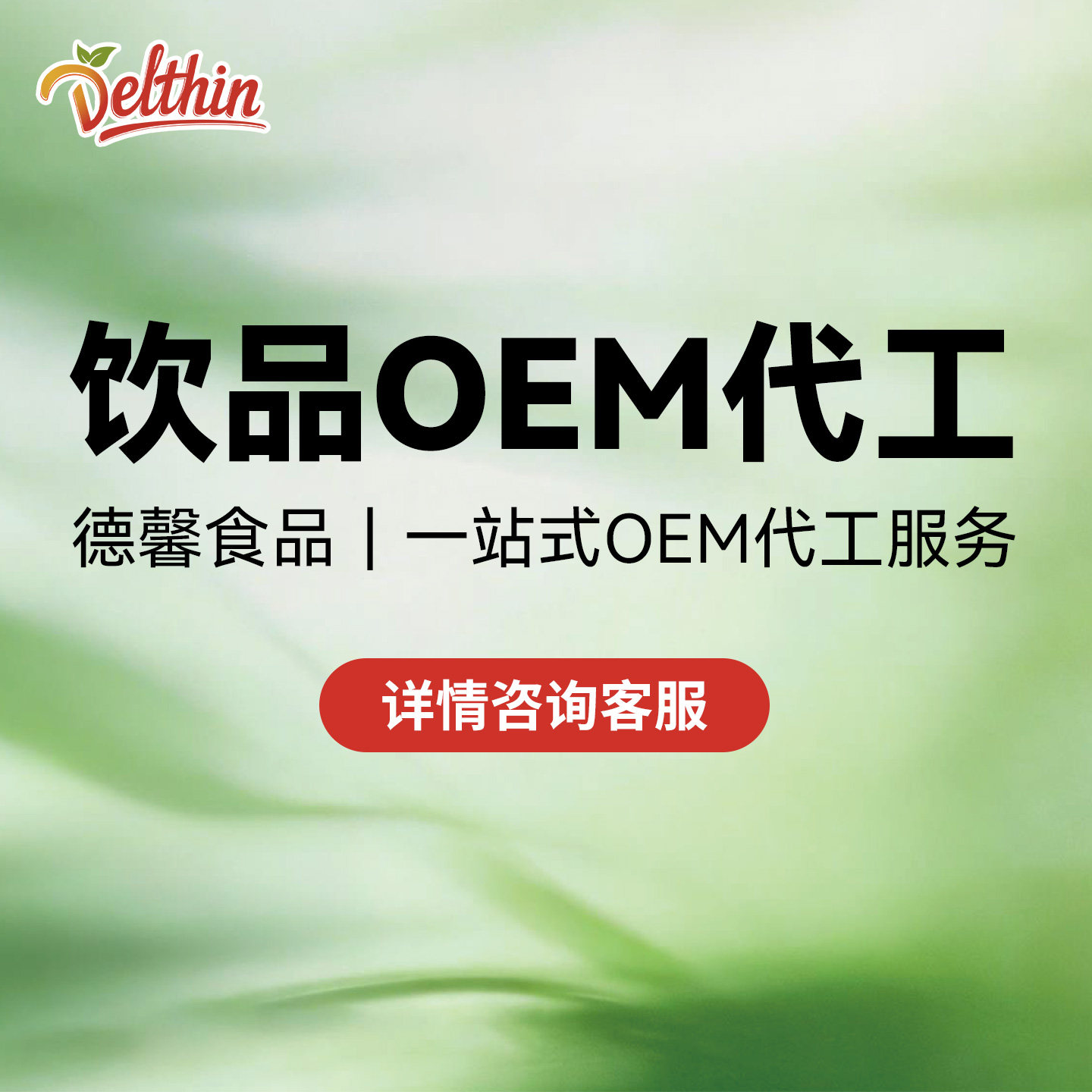 德馨OEM定制饮料饮品浓缩果汁植物奶咖啡豆奶茶店连锁批发专用