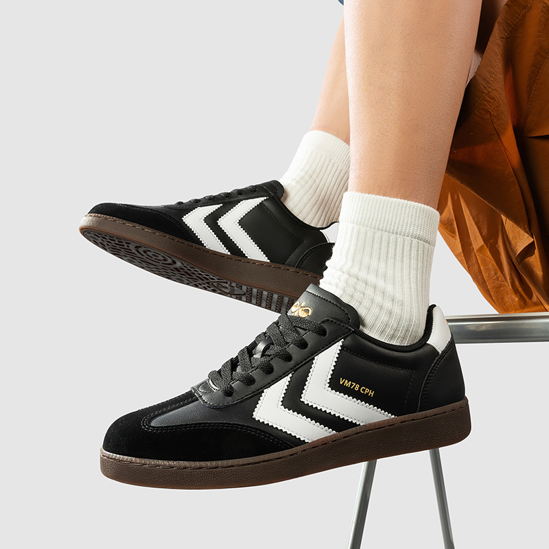 hummel2025新款四季运动休闲鞋男女同款情侣小白鞋复古德训鞋VM78