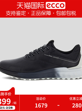 ECCO爱步男鞋2025年新款透气防水休闲运动鞋 高尔夫S3系列102944