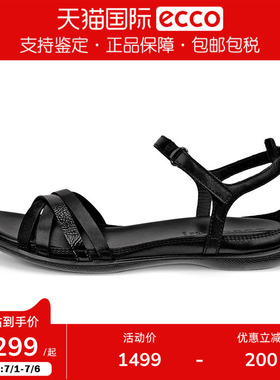 Ecco/爱步女鞋 26夏季新款时装凉鞋扣带平跟露趾包跟凉鞋244243