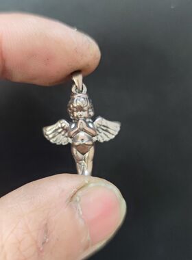 男女情侣黄铜爱神小天使