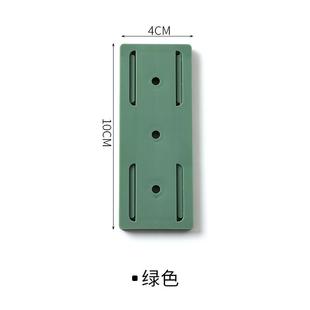 壁挂墙上贴收纳插排插线板置物架 免打孔排插固定器墙面无痕自粘式