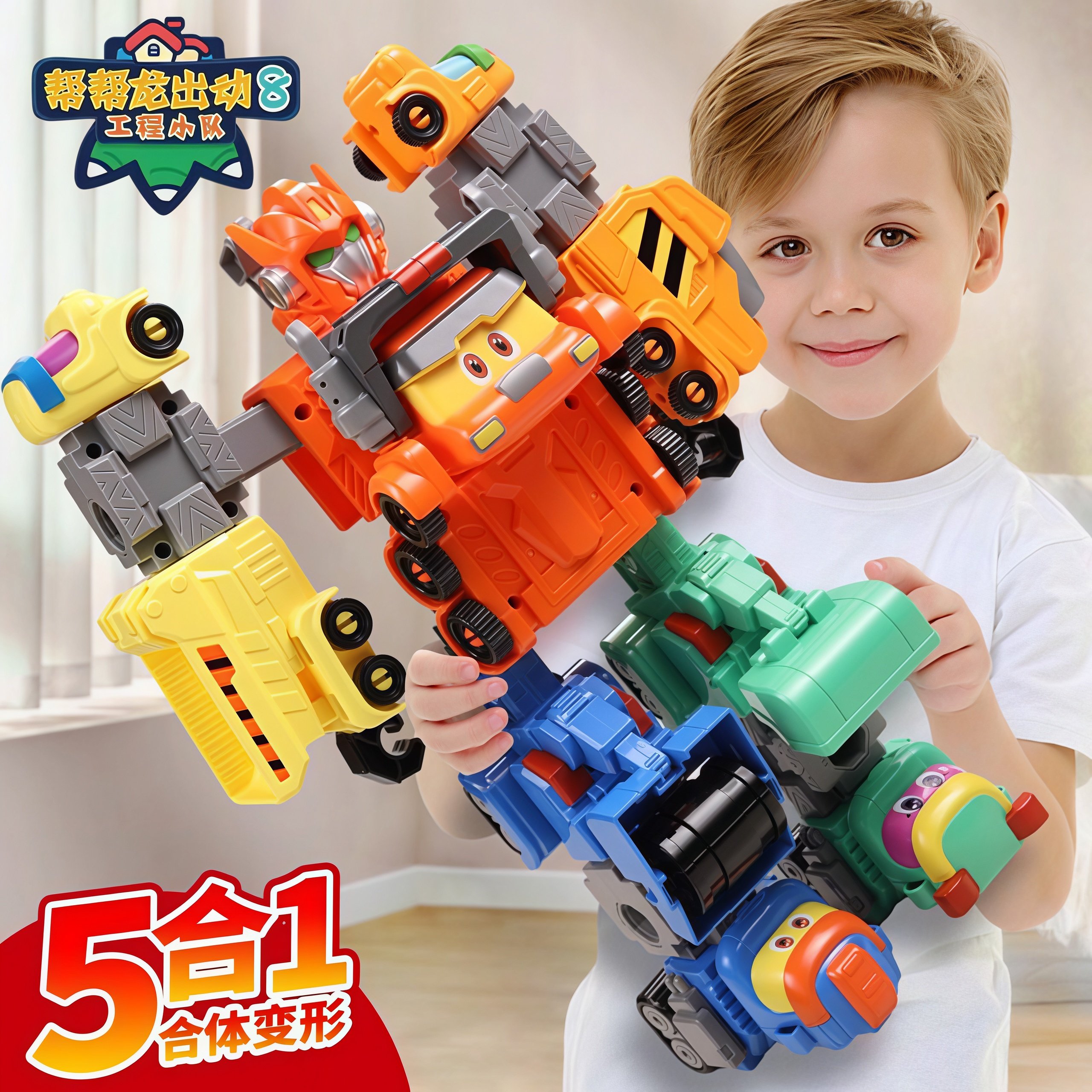 帮帮龙变形玩具合体机器人工程车小队重工先锋男孩子儿童新年礼物,玩具/童车/益智/积木/模型,过家家玩具,淘宝优惠券,粉丝福利购,淘宝优惠卷