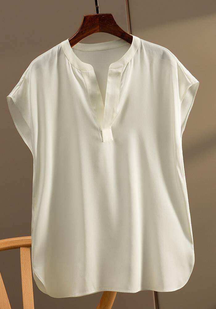 CLEARANCE GOODS PICKING UP LEAKAGE TAIL SINGLE CUT LABELS WOMENS FIRST-LINE BIG BRANDS ORIGINAL FOREIGN TRADE SILK SOLID COLOR SHORT-SLEEVED T-SHIRTS SHIRTS