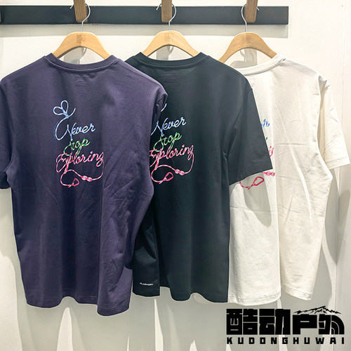 26春夏TheNorthFace北面户外运动透气速干印花短袖T恤男女款8GXC