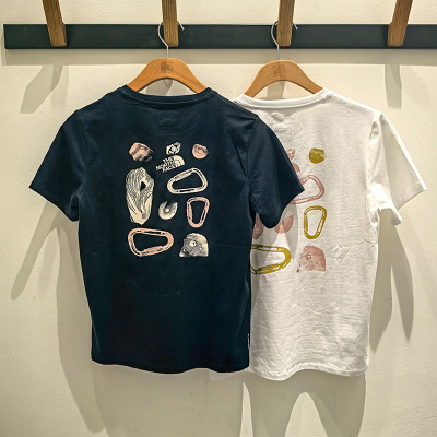 2025春夏新款TheNorthFace北面户外印花吸湿透气速干衣短袖女8D7H