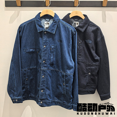 26春夏新款TheNorthFace北面户外多口袋透气Denim牛仔外套女8FZS