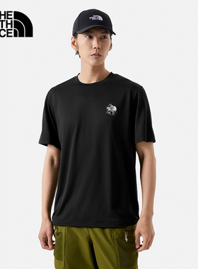 TheNorthFace北面夏季新款户外运动吸湿防晒速干短袖t恤男8CT2