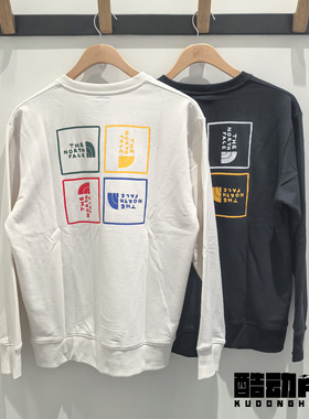 25秋冬新款TheNorthFace北面户外时尚休闲印花圆领卫衣中性款8F0T