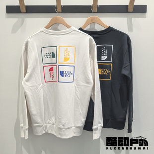 25秋冬新款TheNorthFace北面户外时尚休闲印花圆领卫衣中性款8F0T