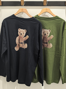 2025秋季TheNorthFace北面户外运动小熊长袖T恤男女同款打底8F0J