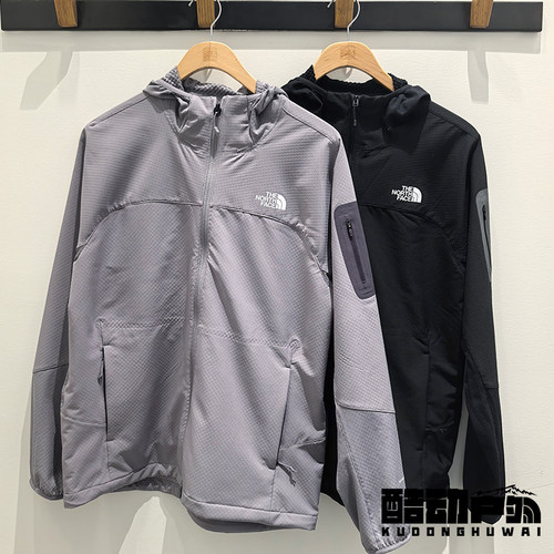 26春夏新款TheNorthFace北面户外休闲防泼水棋盘格软壳衣男8HE5