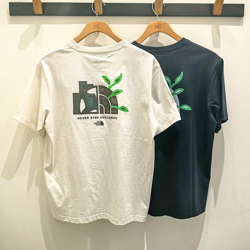 25春夏TheNorthFace北面户外纯棉地球运动透气圆领T恤情侣款8DEU