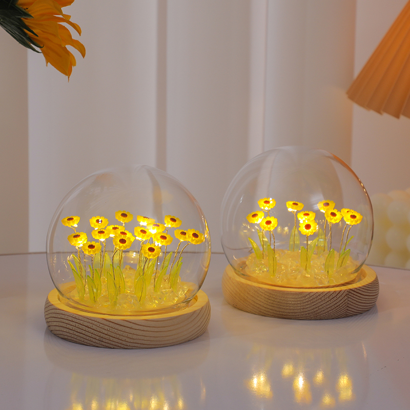 向日葵小夜灯花海diy手工