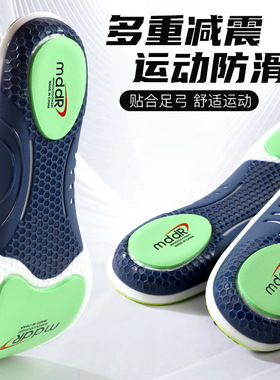 鞋垫运动高弹减震篮球鞋羽毛球矫正矫形MDDR减震片3A抑菌防臭防滑