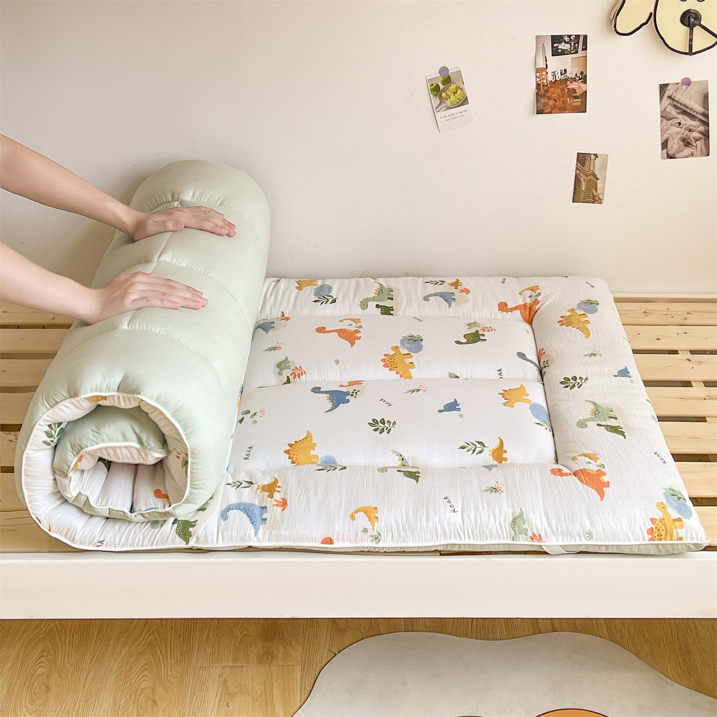 宿舍棉花床垫遮盖物软垫家用卧室榻榻米垫子加厚学生单人床褥垫被