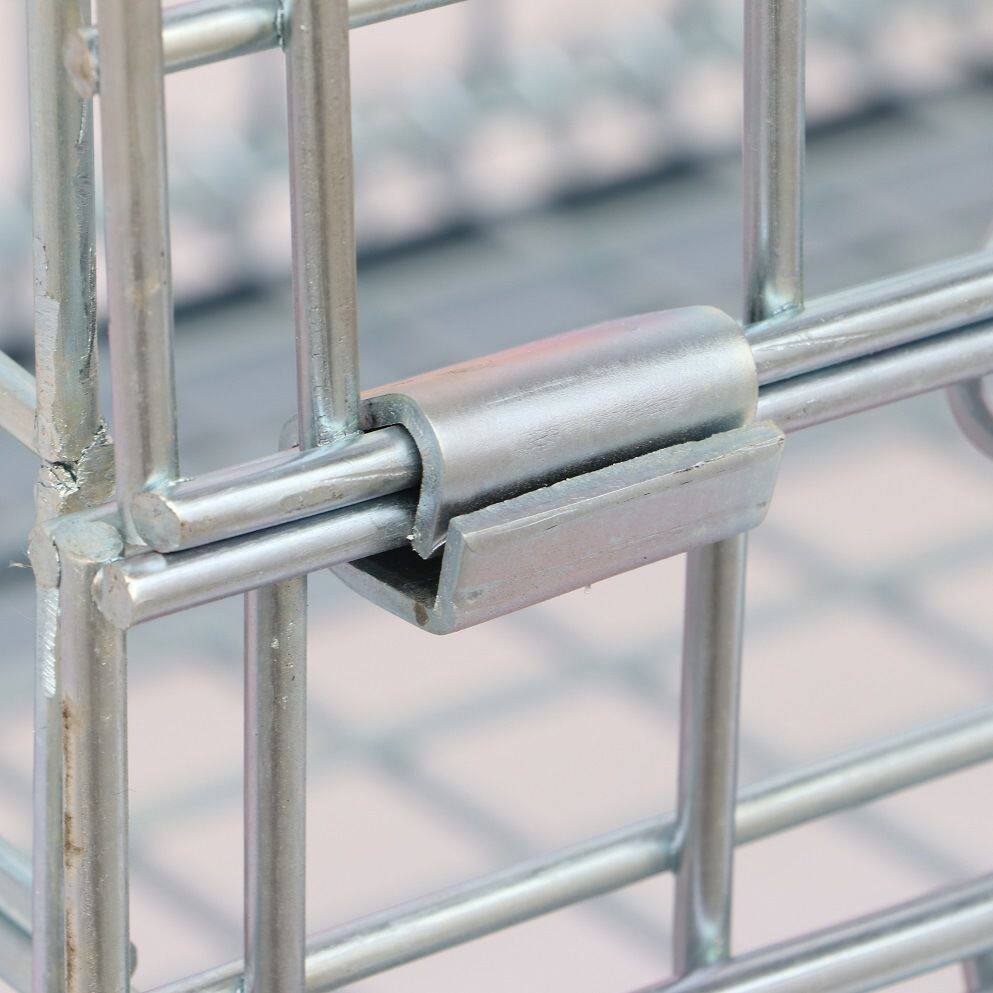 铁框子生产厂家直供金属镀锌折叠式仓库笼物料周转仓储笼