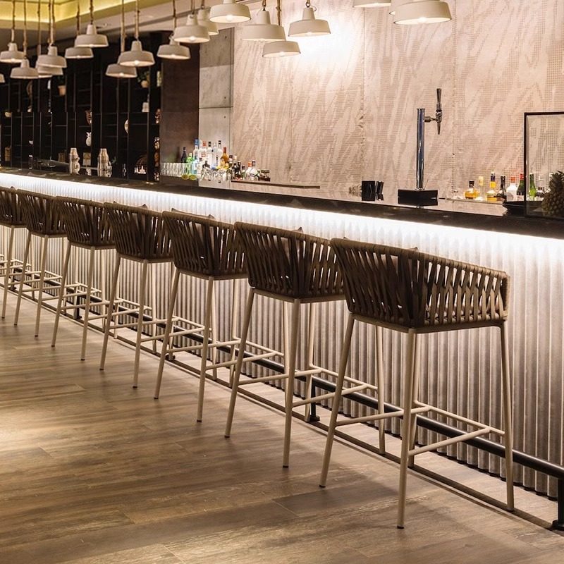 厂家直销北欧现代风藤编靠背吧椅创意吧椅铝合金室外户外吧椅吧台,住宅家具,家用高脚椅,淘宝优惠券,粉丝福利购,淘宝优惠卷