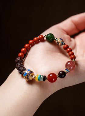 朱砂手串8mm单圈DIY多宝款女搭配