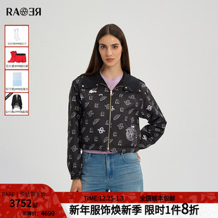 IP系列双面穿黑色休闲外套夹克女 2025秋冬新款 情侣款 RARE威雅女装