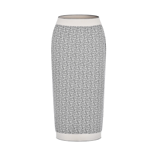 RARE威雅女裙 秋冬新款灰白老花针织裙子女士半身裙RR2246464399