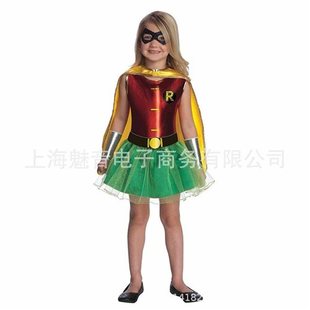 新品超级英d雄 少年泰坦Teen Titans 罗宾 女孩服装 万圣节cos服