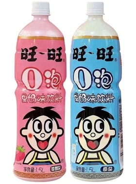 旺旺O泡果奶大瓶装1.5L原味草莓味0脂肪风味饮料儿童生日聚会饮料