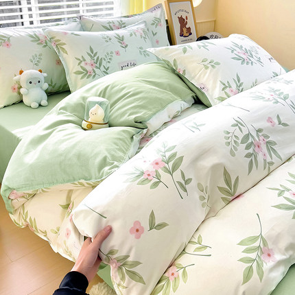 100%纯棉被套单件全棉单人双人150x200x230被罩180x220被单1.5米