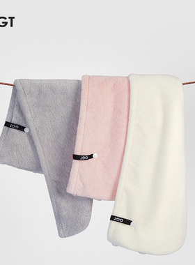 日本GGT2025新款加厚不掉毛超强吸水速干发帽包头擦头发干发毛巾