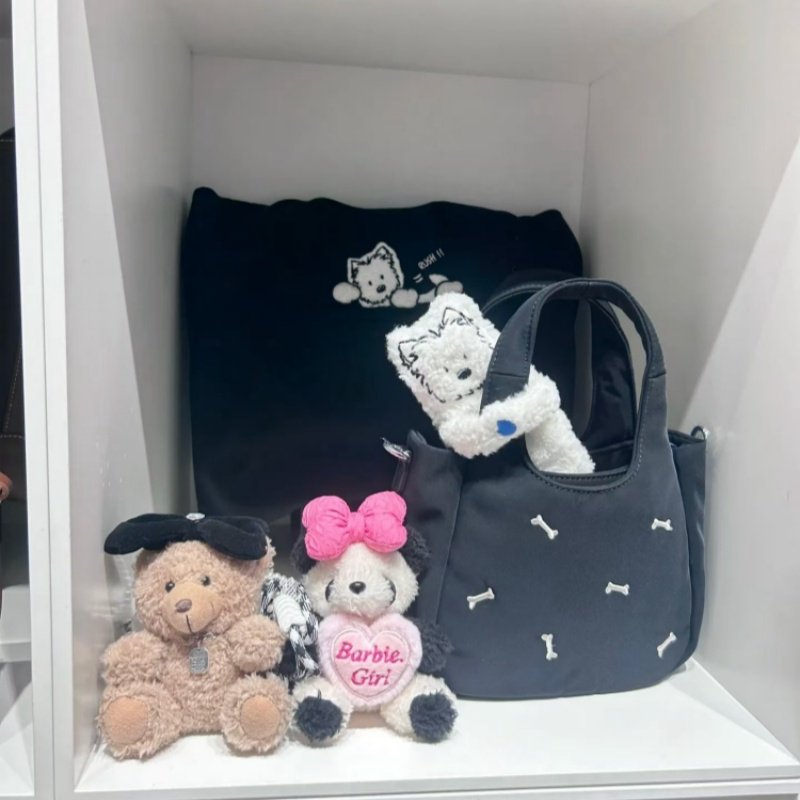 日系小狗骨头图案尼龙布包2024大容量通勤包新款休闲腋下手提包包,箱包皮具/热销女包/男包,通用款女包,淘宝优惠券,粉丝福利购,淘宝优惠卷