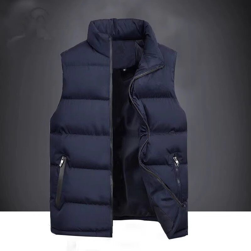 男士干活穿的宽松大码坎肩外套秋冬加绒加厚保暖无帽立领羽绒马甲,男装,羽绒马甲,淘宝优惠券,粉丝福利购,淘宝优惠卷