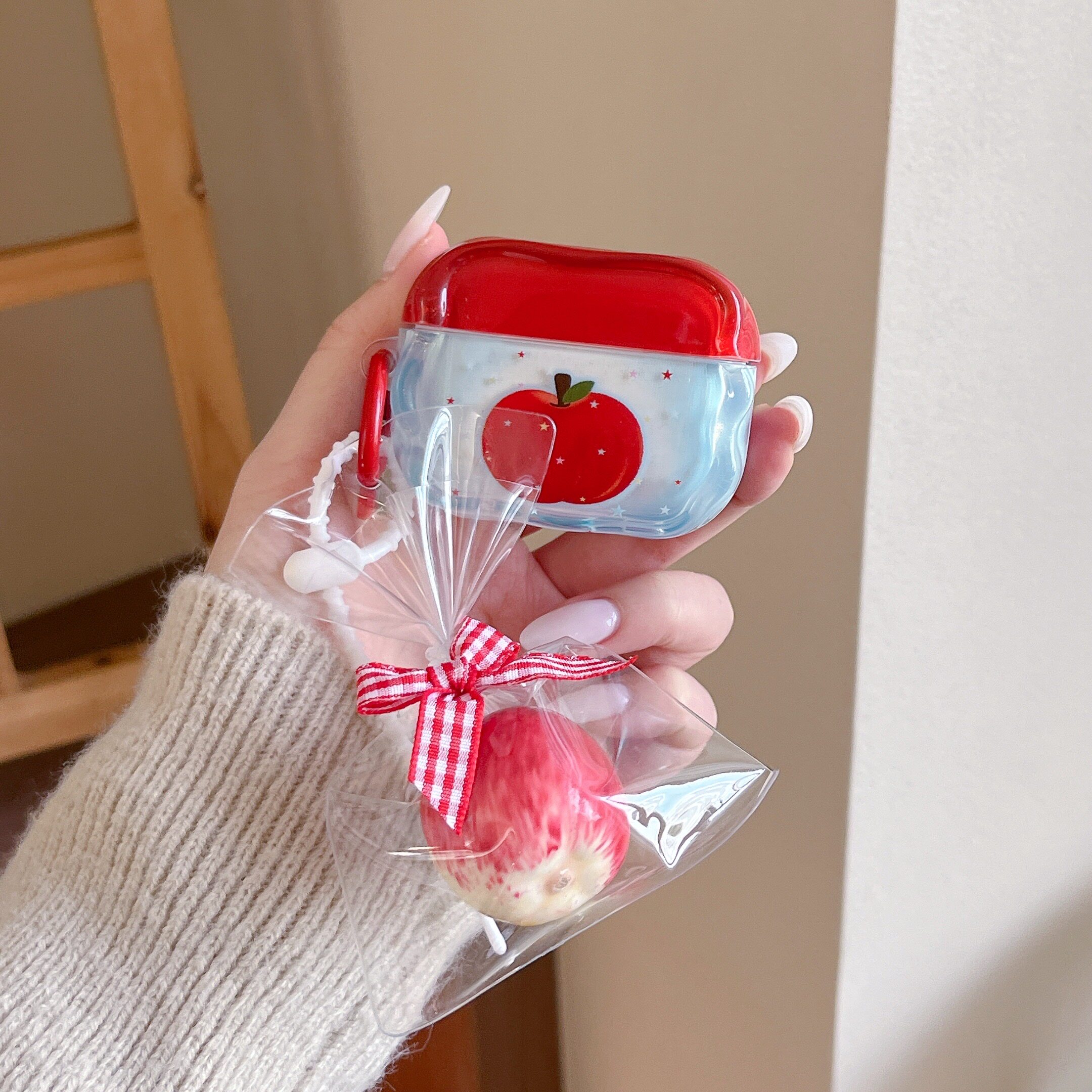 苹果AirPods4草莓卡通耳机保护壳女生软壳萌系可爱个性AirPodsPro2蓝牙耳机保护壳AirPodsPro3新款耳机壳苹果