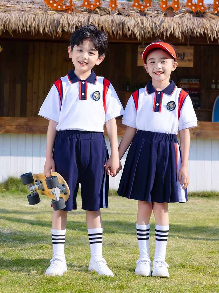 新幼儿园园服夏装短袖毕业照服装小学生校服演出套装儿童夏季班销 童装/婴儿装/亲子装 校服/园服 原图主图